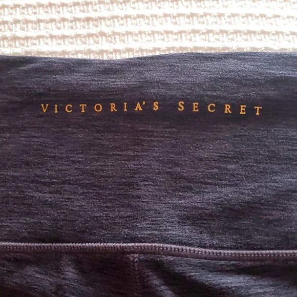 Victoria Secret High-Waisted Black/ Purple Tint Leggings - Picture 8 of 8